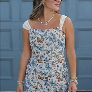 TOP | SMALL | BUTTERFLY CORSET CROP TOP